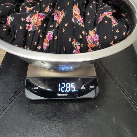 Angie Maxi Dress L Floral Ruffle Tiered Romantic Cottagecore Rayon - Picture 10 of 10